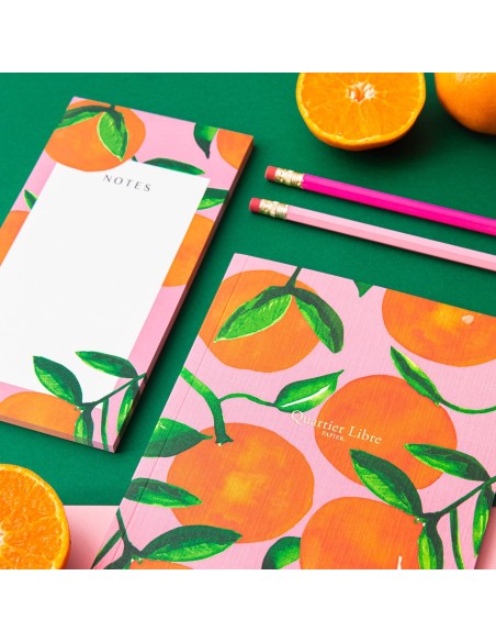Petit carnet Oranges Quartier Libre