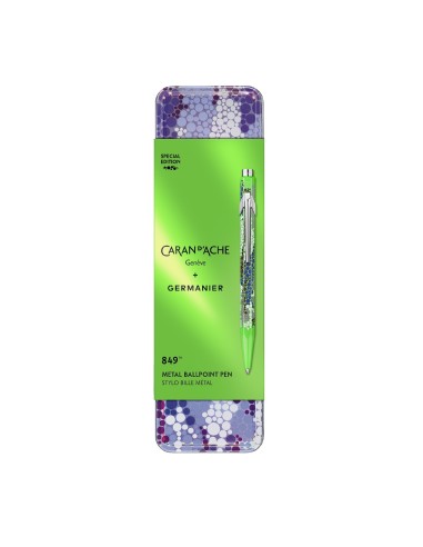 Stylo-bille 849 Les Fulgureuses Germanier X Caran d'Ache vert