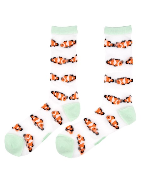 Chaussettes transparentes Poisson Clown Coucou Suzette