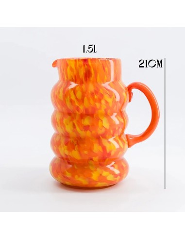 Carafe Elianor orange & jaune Make my Lemonade
