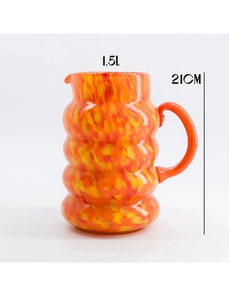 Carafe Elianor orange & jaune Make my Lemonade