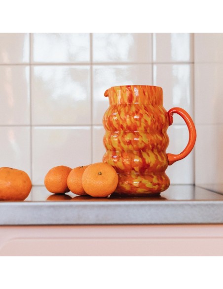 Carafe Elianor orange & jaune Make my Lemonade
