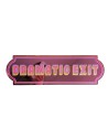 Miroir autocollant Dramatic Exit Sign Printed Weird