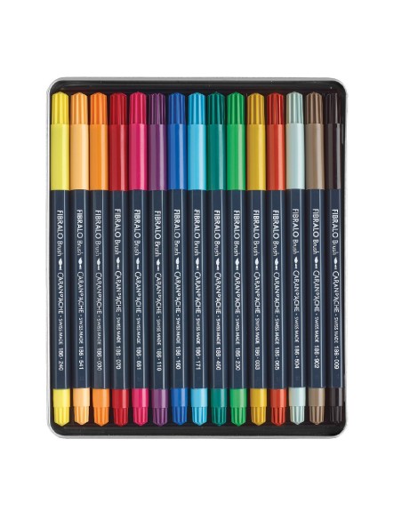 Boite de feutres de couleur Fibralo Brush Caran d'Ache