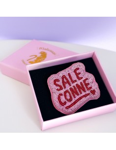 Broche brodée Sale Conne Malicieuse 2
