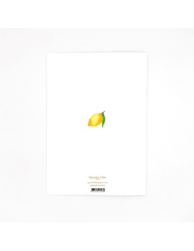 Carte d'anniversaire XL Citrons Quartier Libre
