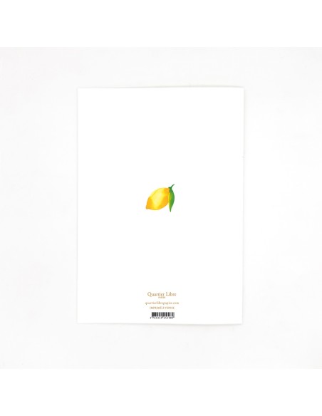 Carte d'anniversaire XL Citrons Quartier Libre