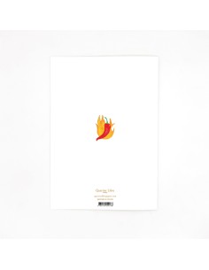 Carte d'anniversaire XL Piments "Old is Hot" Quartier Libre 2