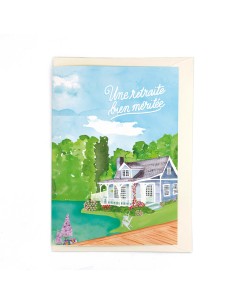 Carte XL Maison du Lac "Une Retrait bien méritée" Quartier Libre