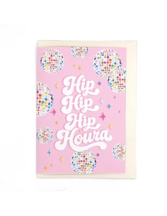 Carte XL Disco "Hip Hip Hip Hourra" Quartier Libre