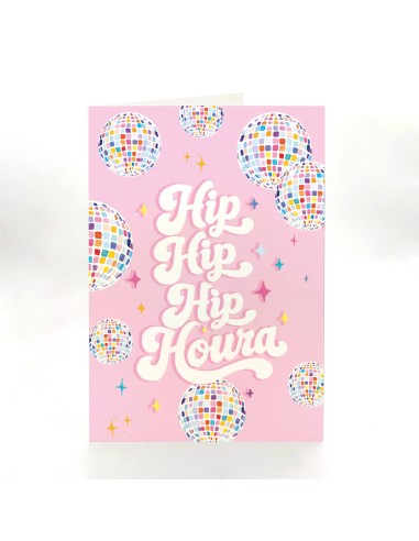 Carte XL Disco "Hip Hip Hip Hourra" Quartier Libre