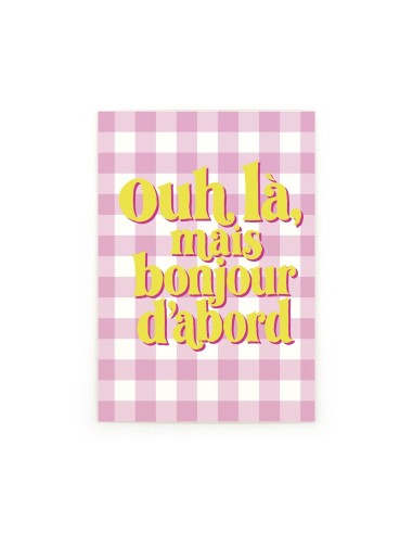 Carte postale Ouh là mais Bonjour Quartier Libre