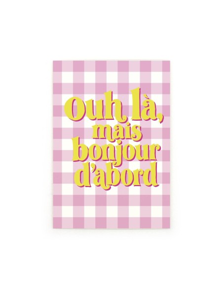 Carte postale Ouh là mais Bonjour Quartier Libre