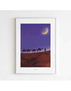 Affiche 30x40 Sahara Quartier Libre