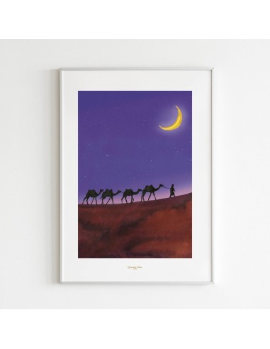 Affiche 30x40 Sahara Quartier Libre