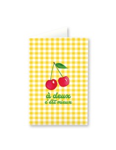 Carte Cherry "À deux c'est mieux" Quartier Libre