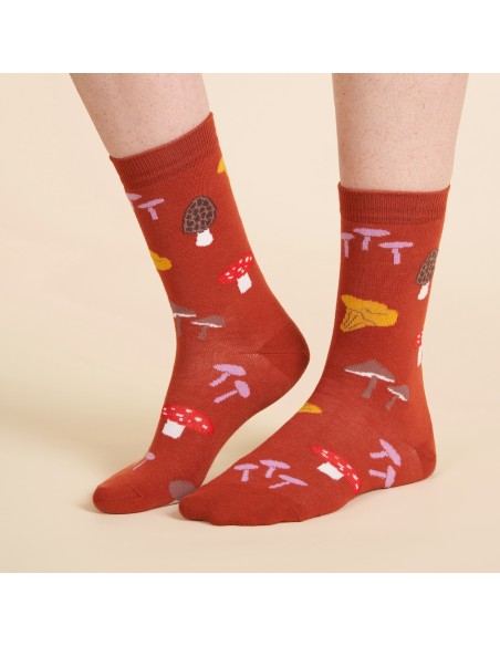 Chaussettes Cueillette de Champignons Coucou Suzette