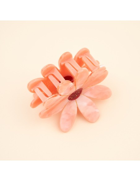 Pince à cheveux Fleur rose Coucou Suzette