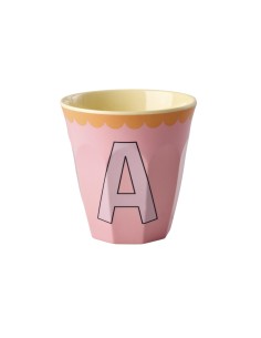 Gobelet Alphabet Vintage rose-beige Rice 2