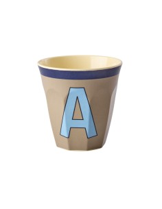 Gobelet Alphabet Vintage bleu-vert Rice 2