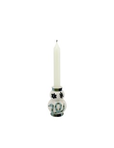 Bougeoir Serpent bleu Opjet