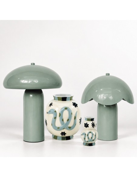Vase Serpent bleu Opjet