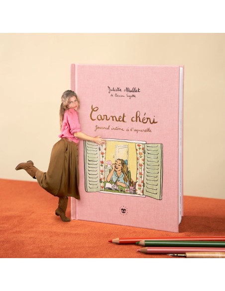 Carnet chéri, Journal intime à l'aquarelle par Juliette Mallet de Coucou Suzette