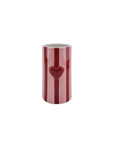 Vase à rayures Coeur Opjet