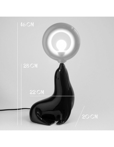 Petite lampe Pénélope noire Make my Lemonade
