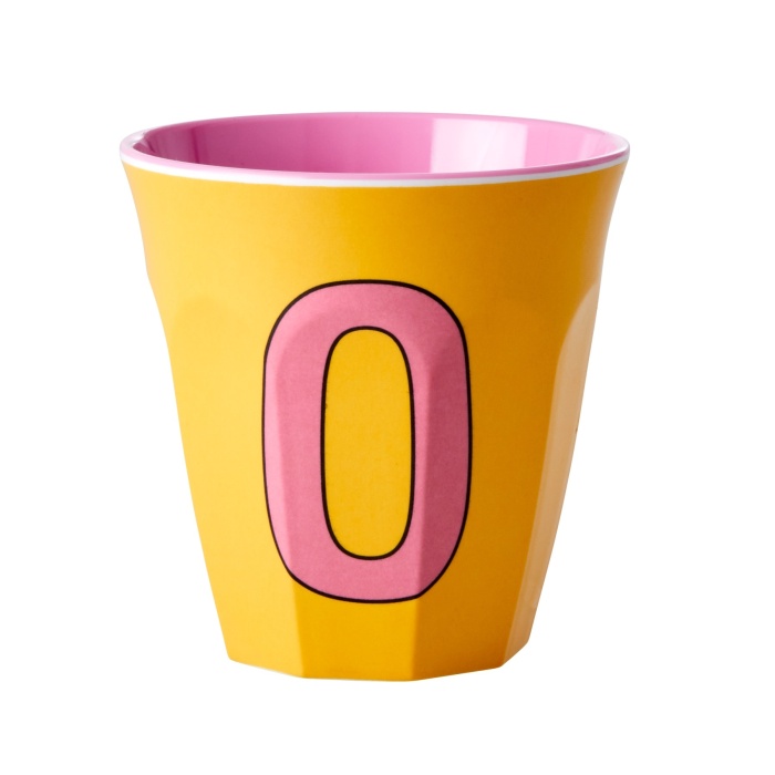 Gobelet Alphabet rose-rouge Rice