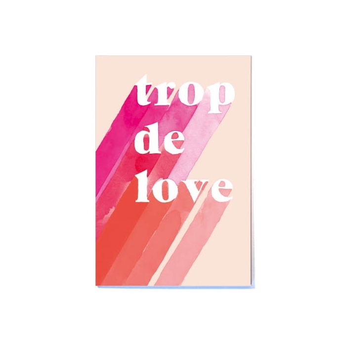 Carte postale Trop de Love Quartier Libre