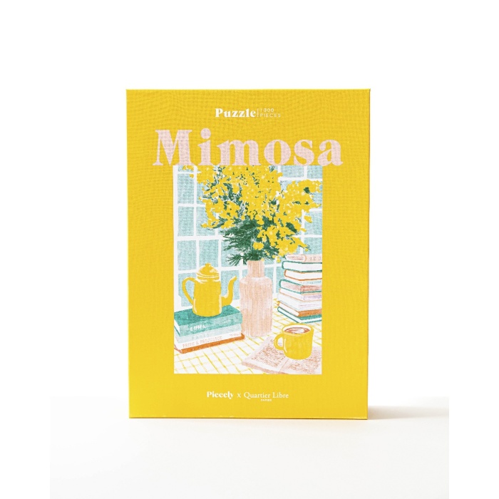 Puzzle Mimosa 1000 pièces Piecely ✕ Quartier Libre