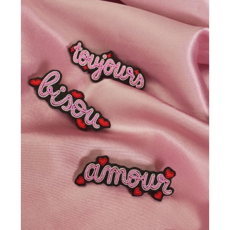Broche brodée Amour Malicieuse
