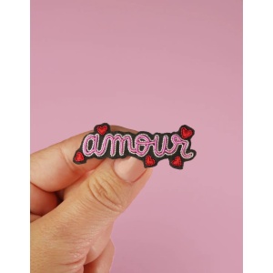 Broche brodée Amour Malicieuse