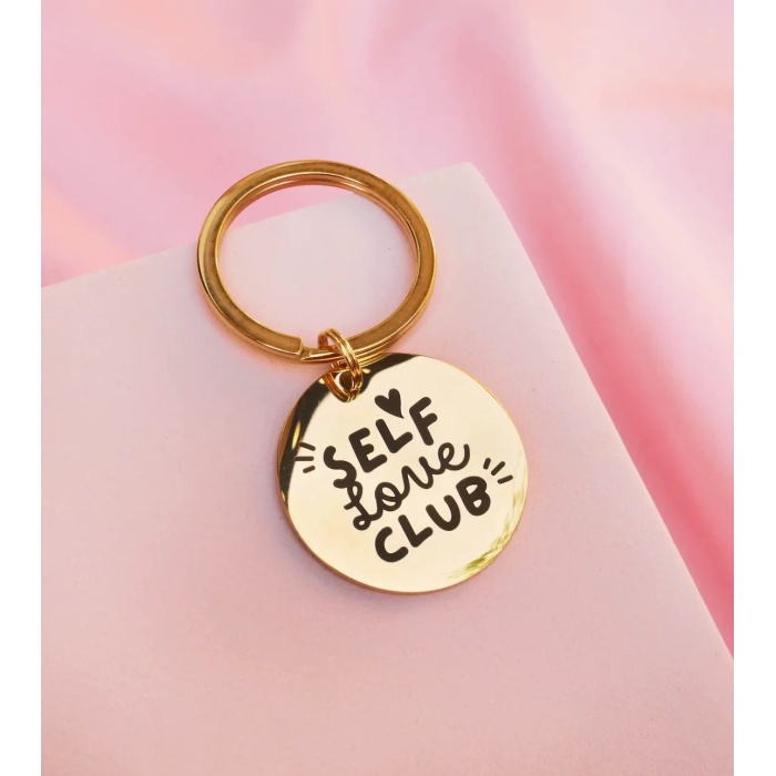 Porte-clés rond Malicieuse