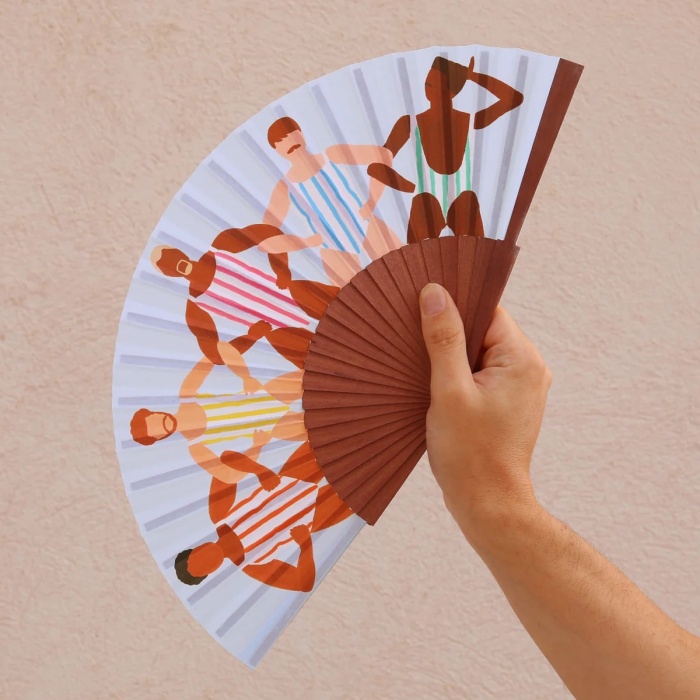 Éventail illustré Thomas Gravereau