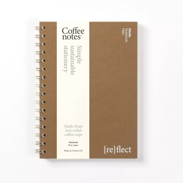 Cahier à spirale Coffeenotes à pages unies