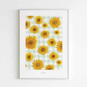 Affiche 30x40 Tournesols...