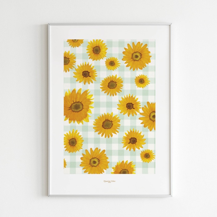 Affiche 30x40 Tournesols Quartier Libre